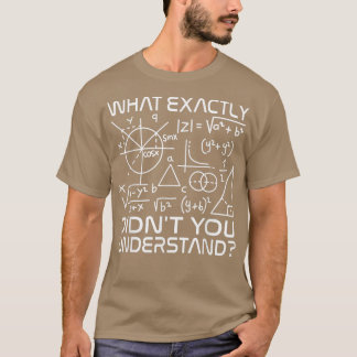 Wiskunde docent natuurkunde t-shirt