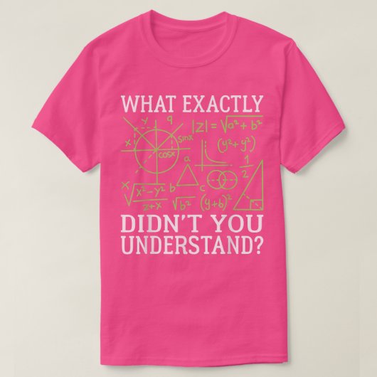 Wiskunde docent natuurkunde t-shirt (Design voorkant)