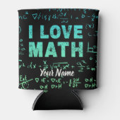 Wiskunde docent of wiskunde hoogleraar en student blikjeskoeler (Voorkant)