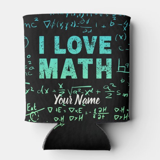 Wiskunde docent of wiskunde hoogleraar en student blikjeskoeler (Achterkant)