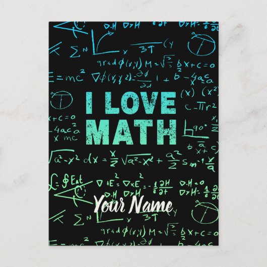 Wiskunde docent of wiskunde hoogleraar en student feestdagenkaart (Voorkant)