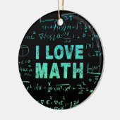 Wiskunde docent of wiskunde hoogleraar en student keramisch ornament (Links)