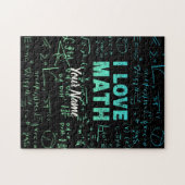 Wiskunde docent of wiskunde hoogleraar en student legpuzzel (Horizontaal)