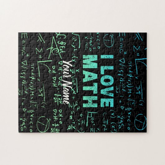 Wiskunde docent of wiskunde hoogleraar en student legpuzzel (Horizontaal)