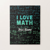 Wiskunde docent of wiskunde hoogleraar en student legpuzzel (Verticaal)