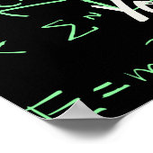 Wiskunde docent of wiskunde hoogleraar en student poster (Hoek)