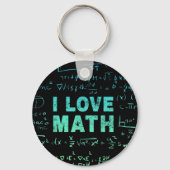 Wiskunde docent of wiskunde hoogleraar en student sleutelhanger (Voorkant)