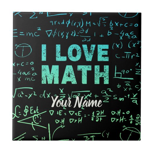 Wiskunde docent of wiskunde hoogleraar en student tegeltje (Voorkant)