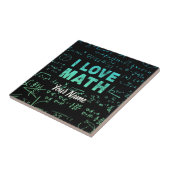 Wiskunde docent of wiskunde hoogleraar en student tegeltje (Zijkant)