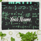 Wiskunde docent of wiskunde hoogleraar en student theedoek (Gevouwen)