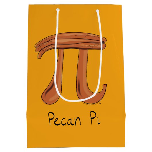 Wiskunde docent Pecan Pi-symbool Medium Cadeauzakje (Achterkant)