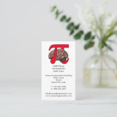 WISKUNDE DOCENT Pi Brain Wiskunde Visitekaartje (Staand voorkant)