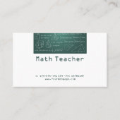 Wiskunde docent Privélessen Visitekaartje (Voorkant)