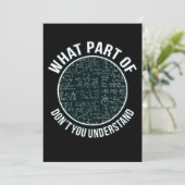 Wiskunde docent Sarcasm wiskunde Wiskunde student Bedankkaart (Staand voorkant)