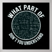 Wiskunde docent Sarcasm wiskunde Wiskunde student Poster (Voorkant)