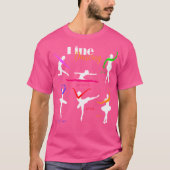 Wiskunde docent Shirt Line Dancing Graphing Ballet (Voorkant)