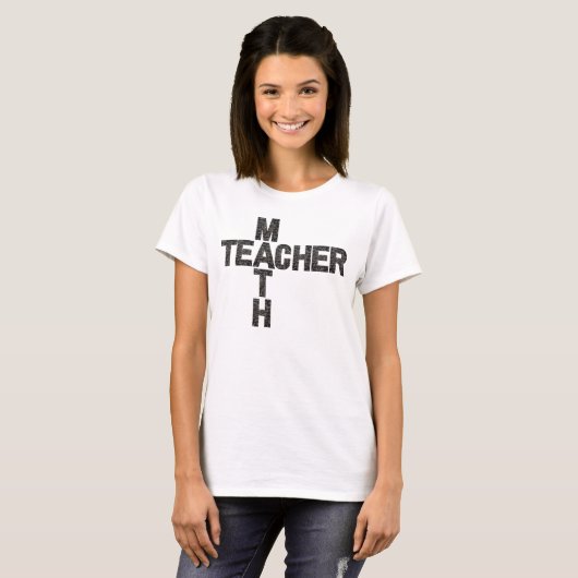 Wiskunde docent terug naar school T-shirt (Voorkant volledig)