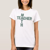 Wiskunde docent terug naar school t-shirt (Voorkant)