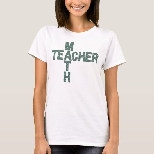 Wiskunde docent terug naar school t-shirt (Voorkant)