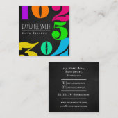 Wiskunde docent / Wiskunde docent Vierkante Visitekaartje (Voorkant / Achterkant)