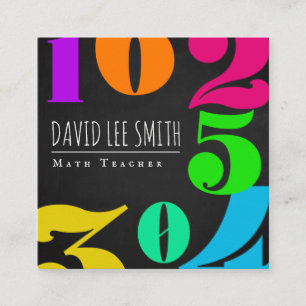 Wiskunde docent / Wiskunde docent Vierkante Visitekaartje