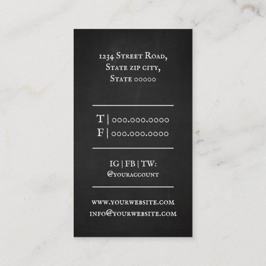 Wiskunde docent / Wiskunde docent Visitekaartje (Achterkant)