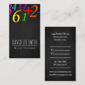 Wiskunde docent / Wiskunde docent Visitekaartje (Voorkant / Achterkant)