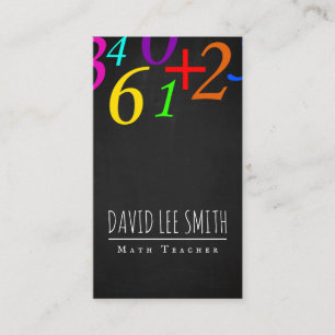Wiskunde docent / Wiskunde docent Visitekaartje