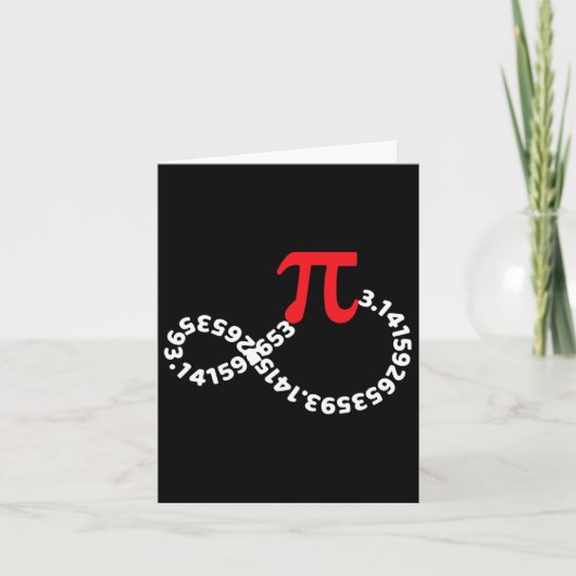 Wiskunde Docent Wiskunde PI Symbool Pi Happy Pi Da Kaart (Voorkant)