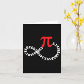 Wiskunde Docent Wiskunde PI Symbool Pi Happy Pi Da Kaart (Gele Bloem)