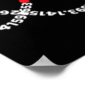 Wiskunde Docent Wiskunde PI Symbool Pi Happy Pi Da Poster (Hoek)