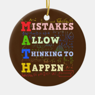 Wiskunde docent Wiskunde studenten wiskunde Keramisch Ornament