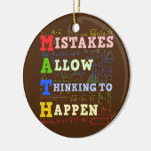 Wiskunde docent Wiskunde studenten wiskunde Keramisch Ornament (Links)