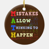 Wiskunde docent Wiskunde studenten wiskunde Keramisch Ornament (Achterkant)