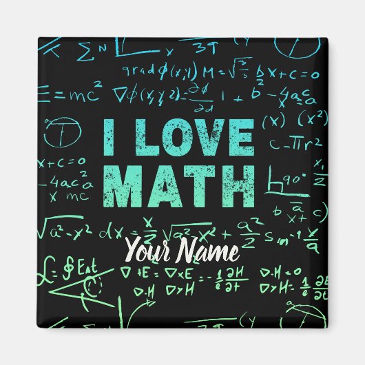 Wiskunde docent wiskundedocent en student magneet (Voorkant)