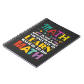 Wiskunde docent wiskundige studie notitieboek (Linkerzijde)