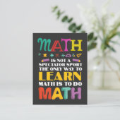 Wiskunde docent wiskundige studie Student school Briefkaart (Staand voorkant)