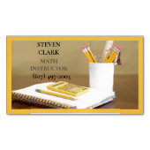 Wiskunde docent/wiskundige/terug naar school magnetisch visitekaartje (Voorkant)