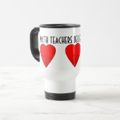 Wiskunde docenten geloven in hoeken reisbeker (Voorkant links)