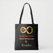 Wiskunde docenten hebben problemen grappig persona tote bag (Voorkant)