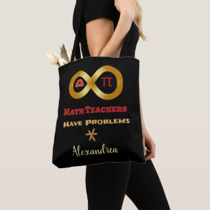 Wiskunde docenten hebben problemen grappig persona tote bag