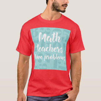Wiskunde docenten hebben problemen met het cadeau t-shirt