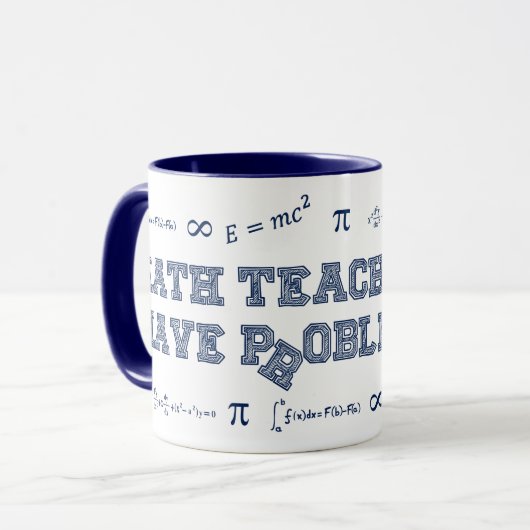 Wiskunde docenten hebben problemen mok (Voorkant links)