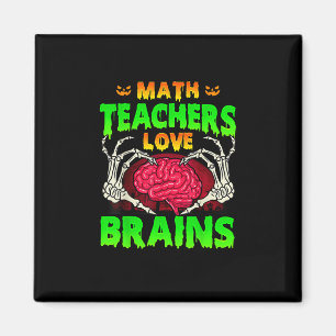 Wiskunde Docenten Hersenen Skelet Hand Hart Hallow Magneet