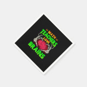 Wiskunde Docenten Hersenen Skelet Hand Hart Hallow Servet (Hoek)