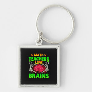 Wiskunde Docenten Hersenen Skelet Hand Hart Hallow Sleutelhanger