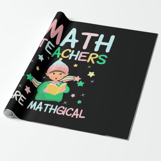 Wiskunde docenten zijn mathgisch cadeaupapier (Uitgerold)