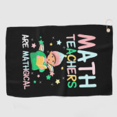 Wiskunde docenten zijn mathgisch golfhanddoek (Horizontaal)