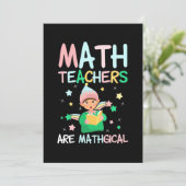 Wiskunde docenten zijn mathgisch kaart (Staand voorkant)