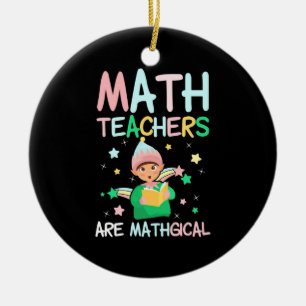 Wiskunde docenten zijn mathgisch keramisch ornament